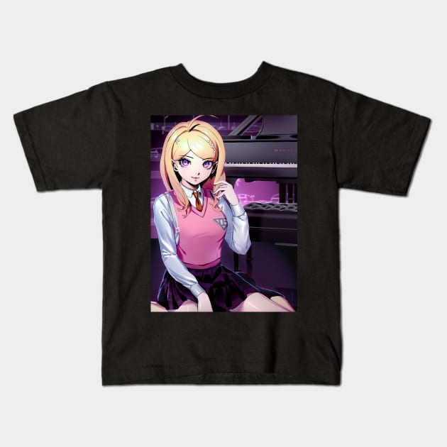 Kaede Akamatsu Kids T-Shirt by dat_cravat